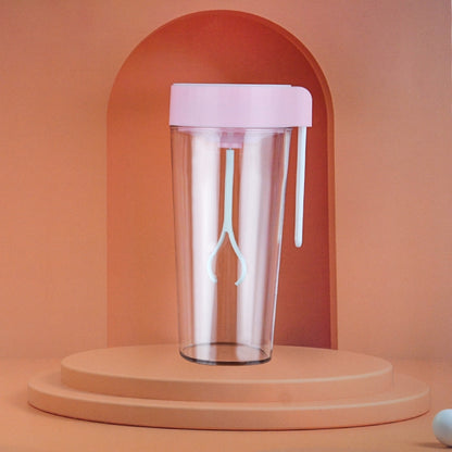 VE-V8 USB Charging Automatic Stirring Cup Full Seal Leak-Proof Electric Shake Cup, Capacity: 450ml(Light Pink) by bashfashion