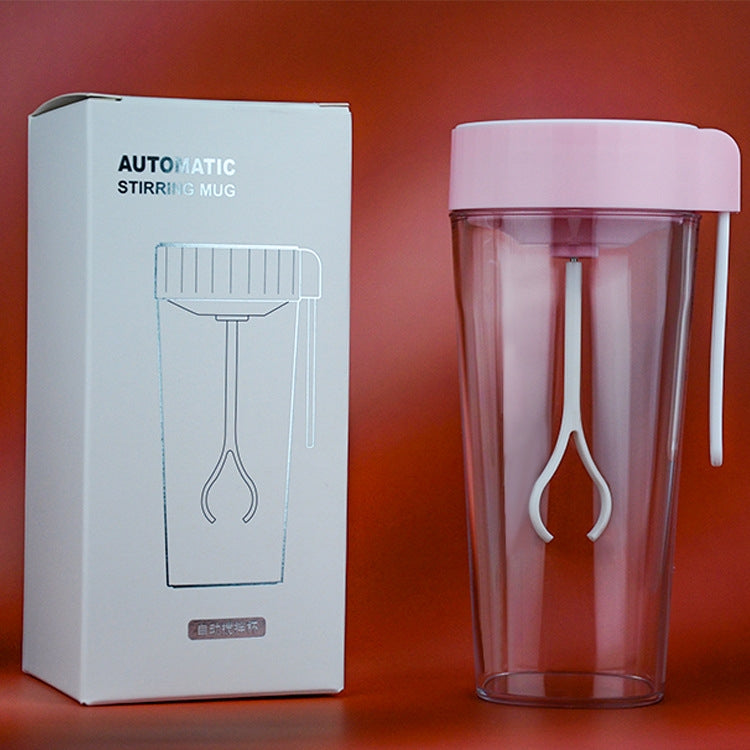 VE-V8 USB Charging Automatic Stirring Cup Full Seal Leak-Proof Electric Shake Cup, Capacity: 450ml(Light Pink) by bashfashion