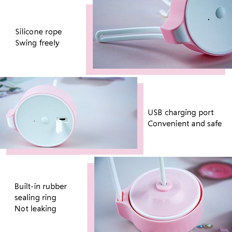 VE-V8 USB Charging Automatic Stirring Cup Full Seal Leak-Proof Electric Shake Cup, Capacity: 450ml(Light Pink) by bashfashion