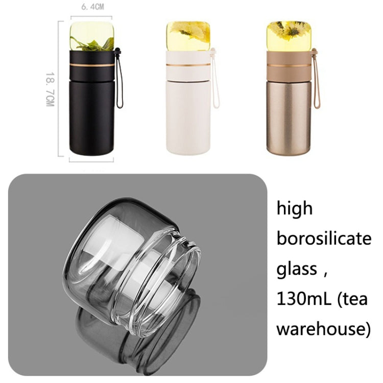 739 316 Stainless Steel Tea Glass Thermos Cup(Gold) by bashfashion