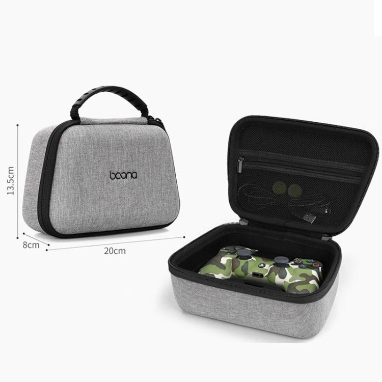 Baona EVA Hard Shell Gamepad Storage Bag For PS5 / PS4 / Xbox / Switch Pro, Style: Single-layer Gray by Baona