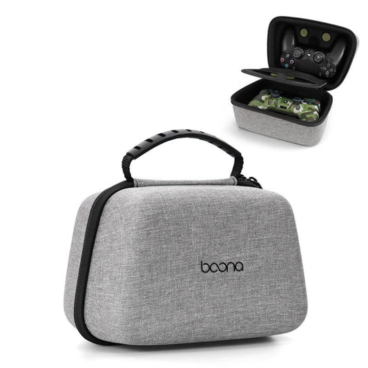 Baona EVA Hard Shell Gamepad Storage Bag For PS5 / PS4 / Xbox / Switch Pro, Style: Double-layer Gray by Baona