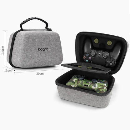 Baona EVA Hard Shell Gamepad Storage Bag For PS5 / PS4 / Xbox / Switch Pro, Style: Double-layer Black by Baona