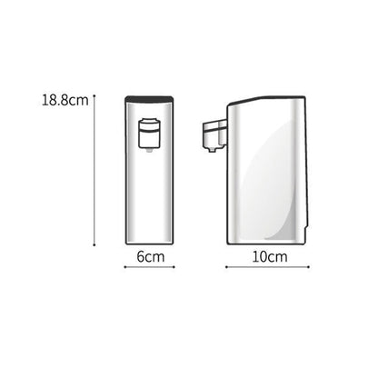 JCZN-050 Desktop Instant Hot Electric Hot Automatic Water Kettle, Power Plug: US Plug(White) by bashfashion