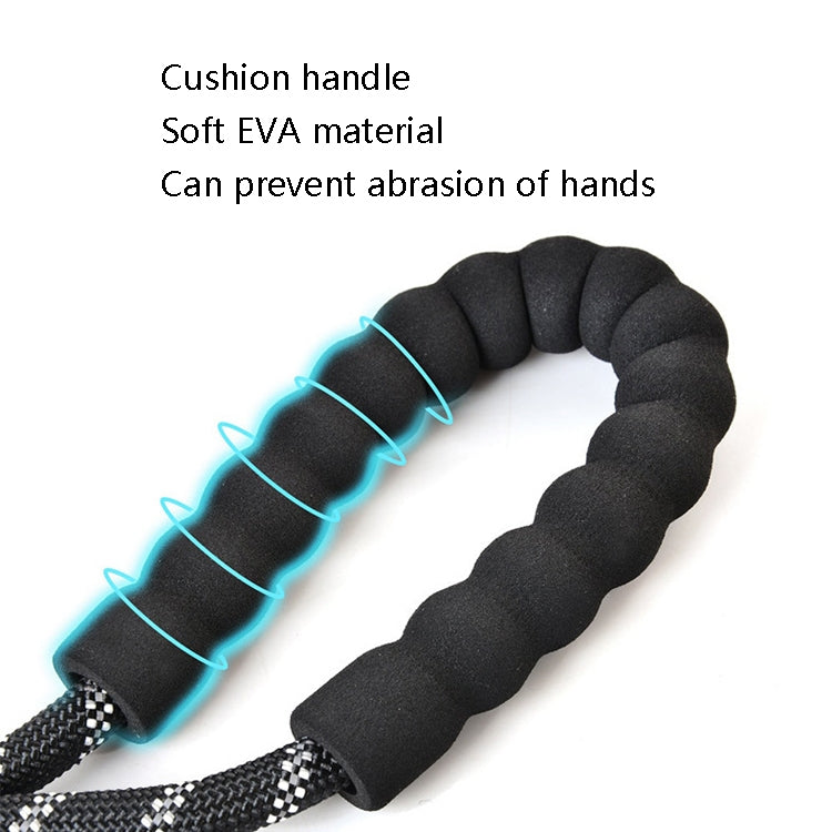 Pet Supplies Reflective Dog Pull Rope, Size: Long 200cm Thick 1.2cm(Black) by bashfashion