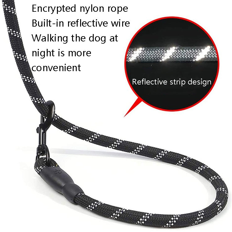 Pet Supplies Reflective Dog Pull Rope, Size: Long 200cm Thick 1.2cm(Red) by bashfashion