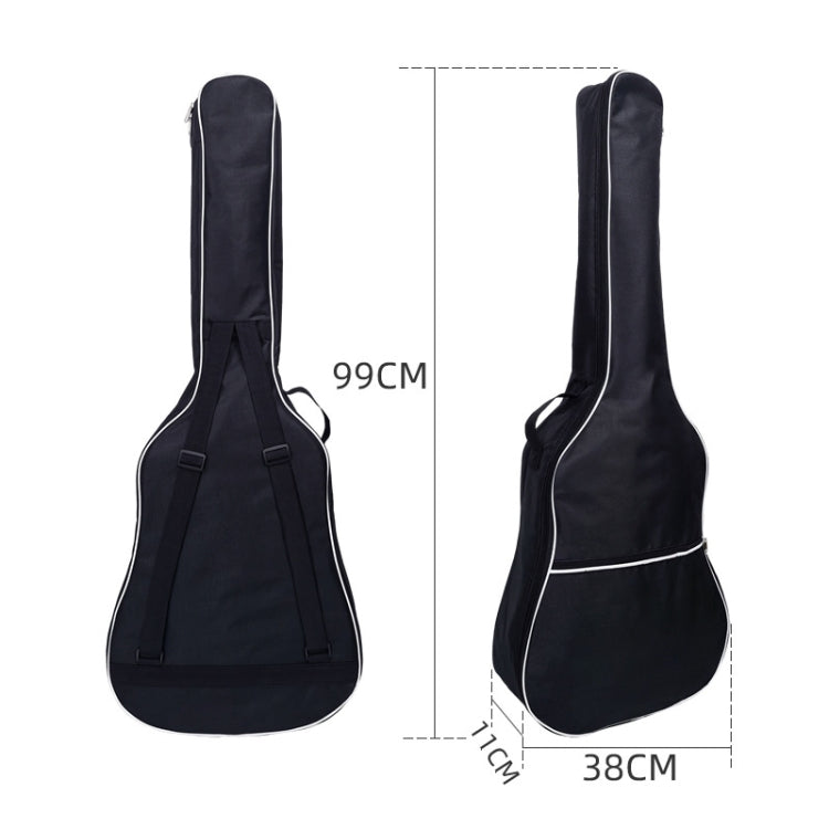 Cotton Padded Oxford Cloth Backpack, Spec: For 38 inch Guitar by bashfashion