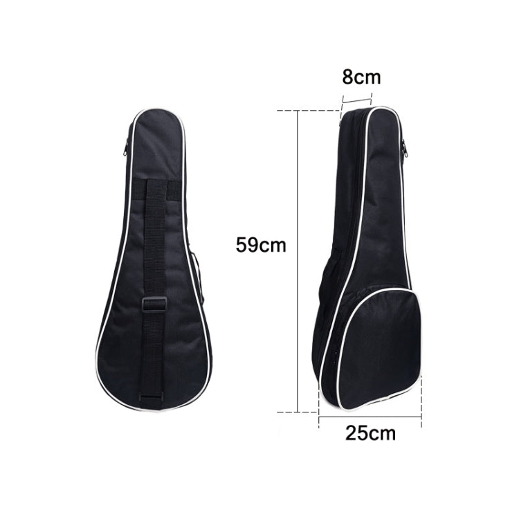 Cotton Padded Oxford Cloth Backpack, Spec: For 23 inch Ukulele by bashfashion