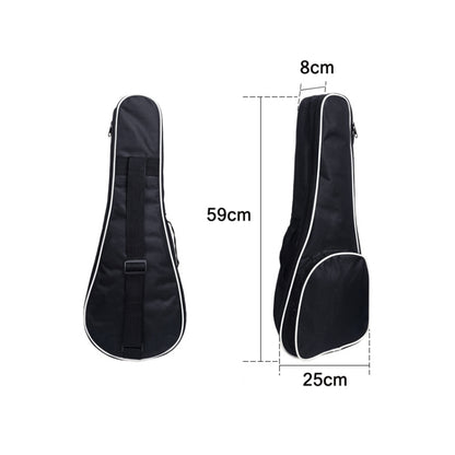 Cotton Padded Oxford Cloth Backpack, Spec: For 23 inch Ukulele by bashfashion