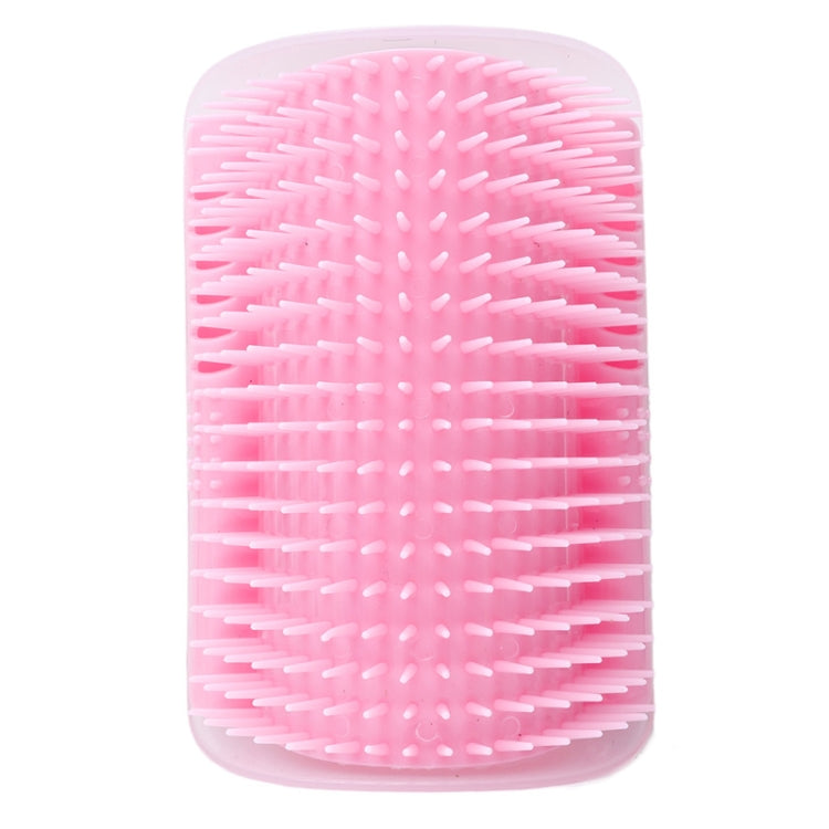Pet Cat Corner Rub Hair Massage Brush(Pink) by bashfashion
