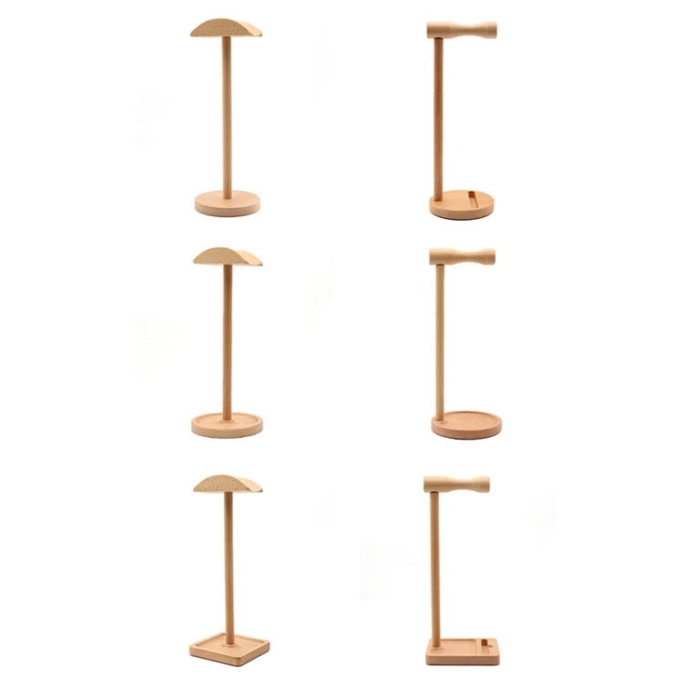 AM-EJZJ001 Desktop Solid Wood Headset Display Stand, Style: E by bashfashion