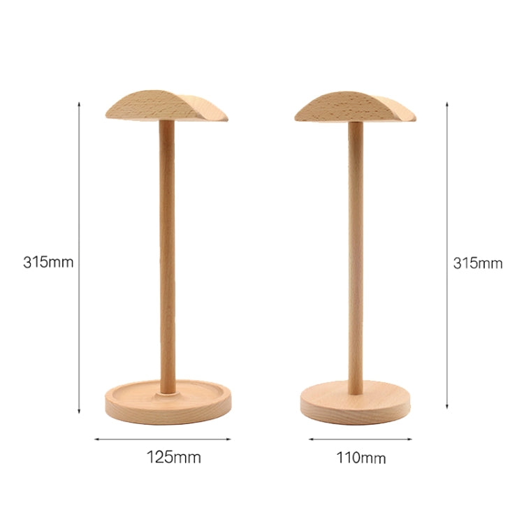 AM-EJZJ001 Desktop Solid Wood Headset Display Stand, Style: E by bashfashion