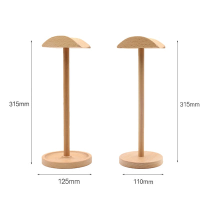 AM-EJZJ001 Desktop Solid Wood Headset Display Stand, Style: E by bashfashion