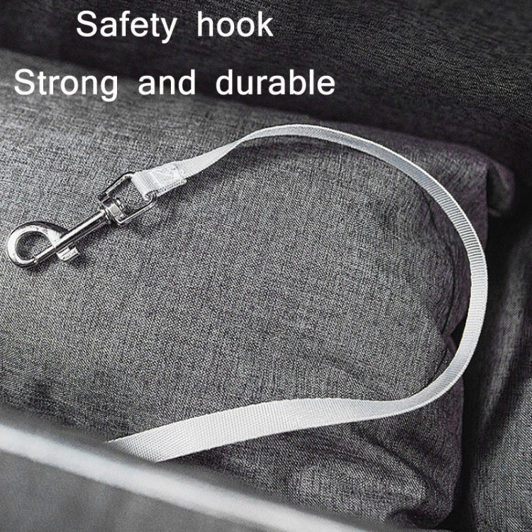 Car Central Control Seat Pet Portable Bed Pad, Colour: Square Gray+Summer Mat(42x20x22cm) by bashfashion