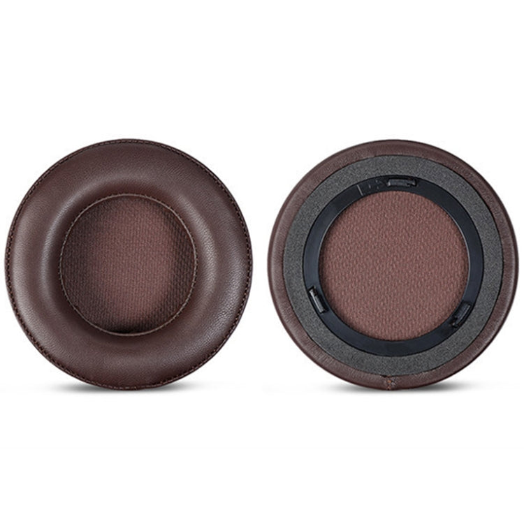 2 PCS 001 Headset Earmuffs with Snap-fit for Corsair Virtuoso RGB, Spec: Brown Lambskin by bashfashion