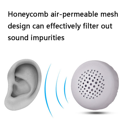 2 PCS Headset Honeycomb Earmuffs for Jabra Evolve 20se / 30II / 40 / 65+ / 75+(Gray) by bashfashion