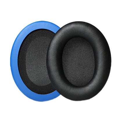 2pcs Headset Earmuffs For Kingston HyperX Cloud II / Silver / Alpha / Flight / Stinger, Color: Black+Blue Protein Skin by bashfashion
