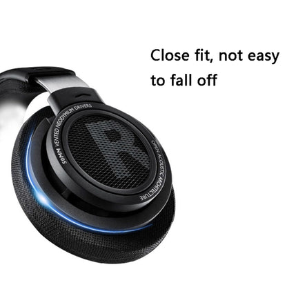 2 PCS Headset Sponge Earmuffs for Philips SHP9500(Black Mesh) by bashfashion