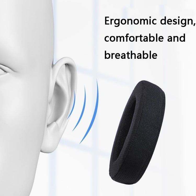 2 PCS Headset Sponge Earmuffs for Philips SHP9500(Black Mesh) by bashfashion