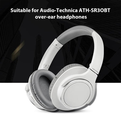 2 PCS Protein Skin Headset Earmuffs for Audio-Technica ATH-SR30BT(Black) by bashfashion