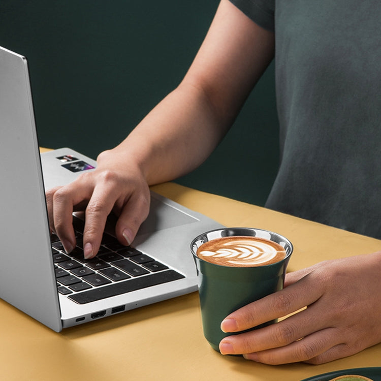 304 Stainless Steel Coffee Capsule Cup Double Insulation Coffee Cup, Style: Small Green by bashfashion