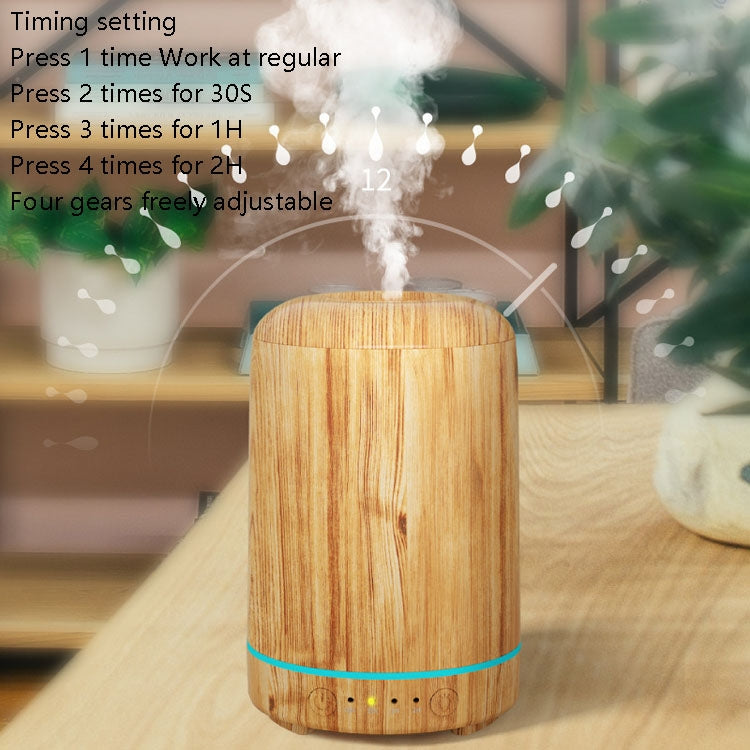 STB-105 Wood Grain Aromatherapy USB Air Purifier(Dark Wooden Grain) by bashfashion