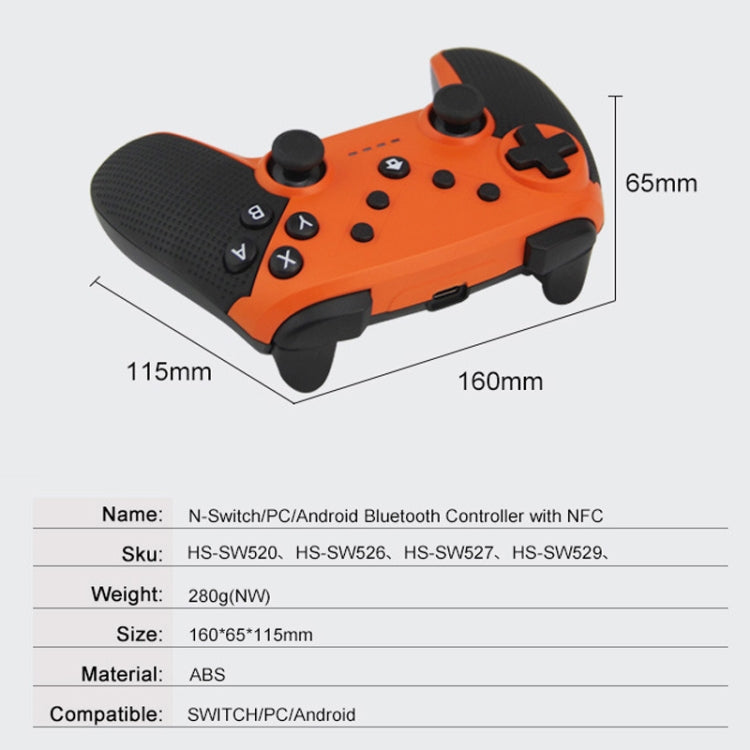 HS-SW520 3 In 1 Gamepad For Switch / PC / Android(Red) by bashfashion
