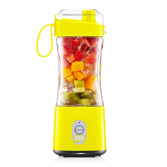 6-Blade Electric Fruit Juicer Juice Cup(Yellow) by bashfashion