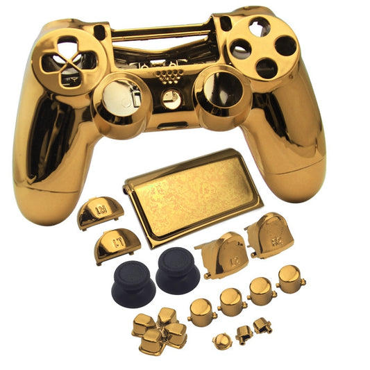 Electroplated Protective Case For PS4 Slim(Gold) by bashfashion