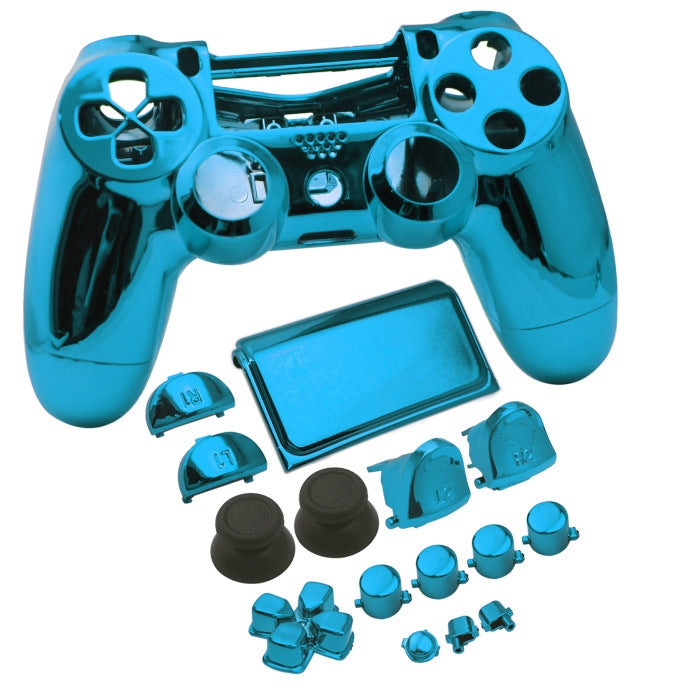 Electroplated Protective Case For PS4 Slim(Blue) by bashfashion