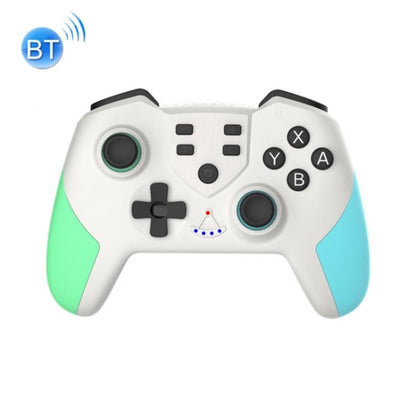 T23 Macro Programming Six-Axis Wireless Bluetooth Handle With NFC For Switch Pro(Blue Green) by bashfashion