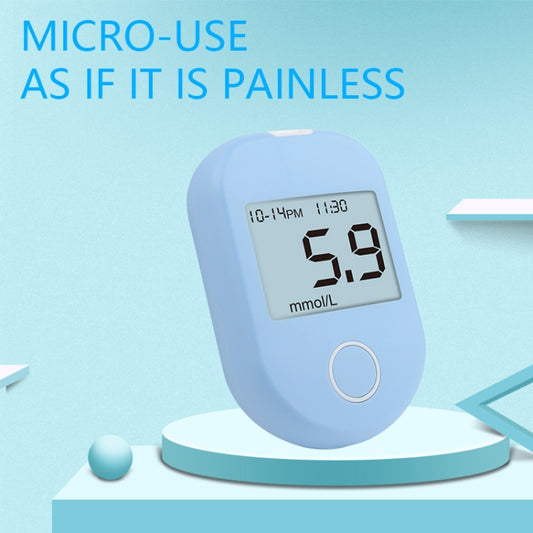 803 LCD Screen Home Automatic Blood Glucose Test, Shape: Set(English Version) by bashfashion