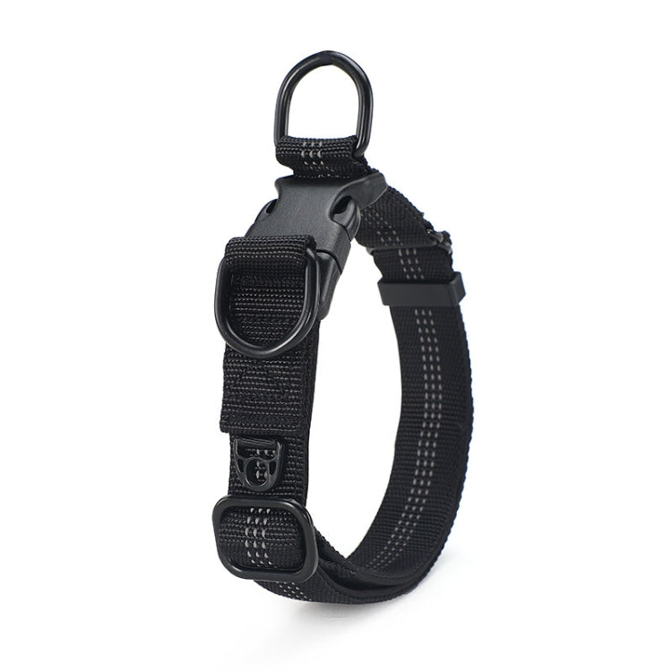 CW1100 Telescopic Dog Collar, Specification: XL 35-55cm(Black) by bashfashion