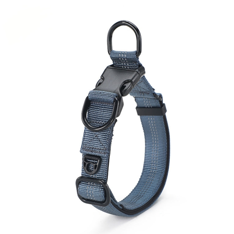 CW1100 Telescopic Dog Collar, Specification: XL 35-55cm(Gray Blue) by bashfashion