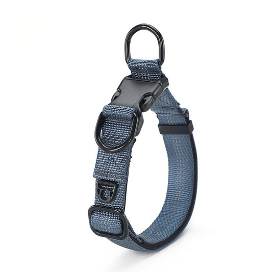 CW1100 Telescopic Dog Collar, Specification: XL 35-55cm(Gray Blue) by bashfashion