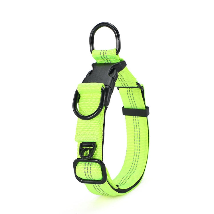 CW1100 Telescopic Dog Collar, Specification: XL 35-55cm(Fluorescent Green) by bashfashion