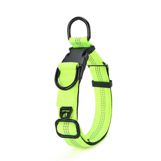 CW1100 Telescopic Dog Collar, Specification: XL 35-55cm(Fluorescent Green) by bashfashion