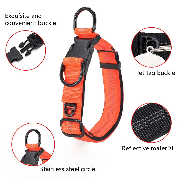 CW1100 Telescopic Dog Collar, Specification: XL 35-55cm(Black) by bashfashion