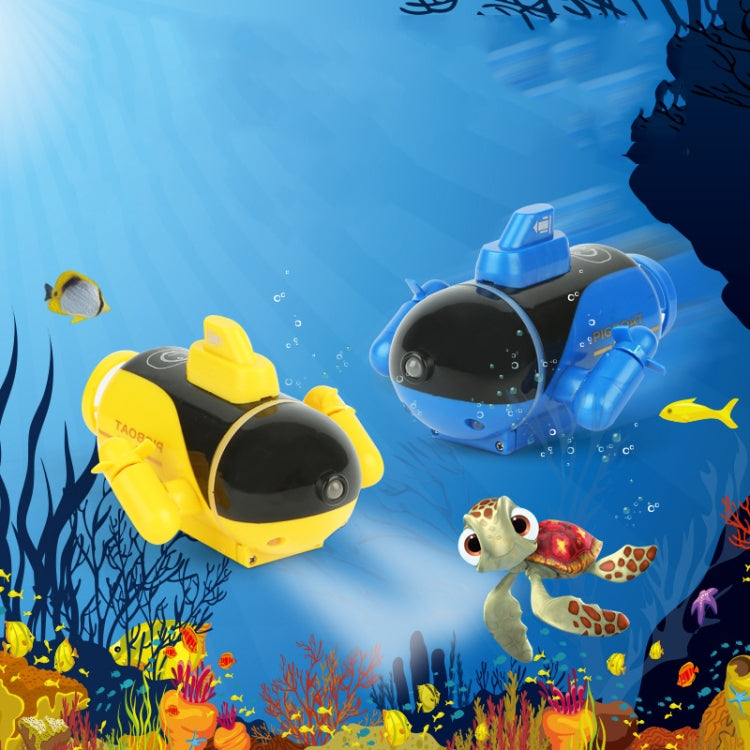 777-219 Mini Remote Control Submarine Small Remote Control Boat(Yellow) by bashfashion