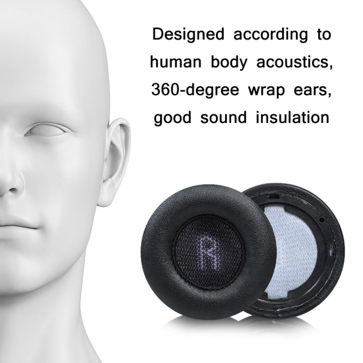 2pcs Protein Skin Sponge Earphone Cover For JBL E45BT/E35/E45(B-Gray) by bashfashion