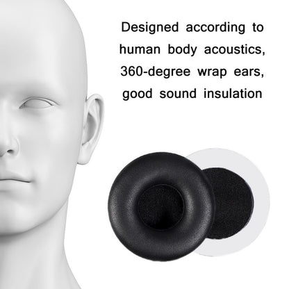 2pcs Protein Skin Sponge Earphone Cover For Beyerdynamic T51P/T50P/T51I(Black) by bashfashion