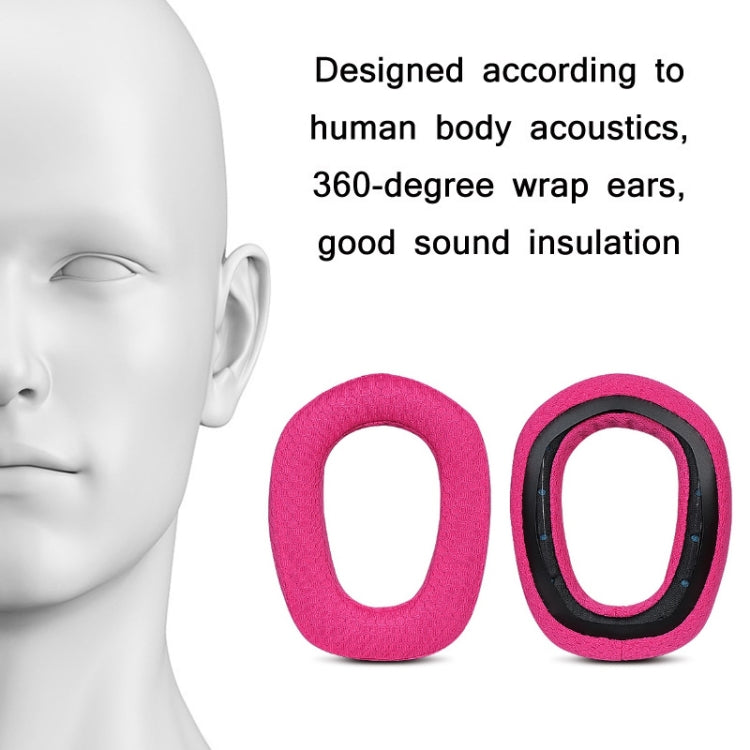 2pcs Sponge Earmuff Headrest Pad For Logitech G435, Color: Blue Earmuffs by bashfashion