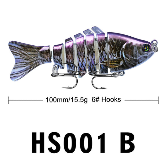 2 PCS PROBEROS HS001 10cm 15.5g Road Sub-Fish Bait Plastic Hard Bait(B) by bashfashion