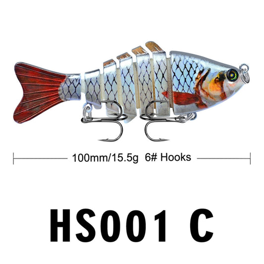 2 PCS PROBEROS HS001 10cm 15.5g Road Sub-Fish Bait Plastic Hard Bait(C) by bashfashion