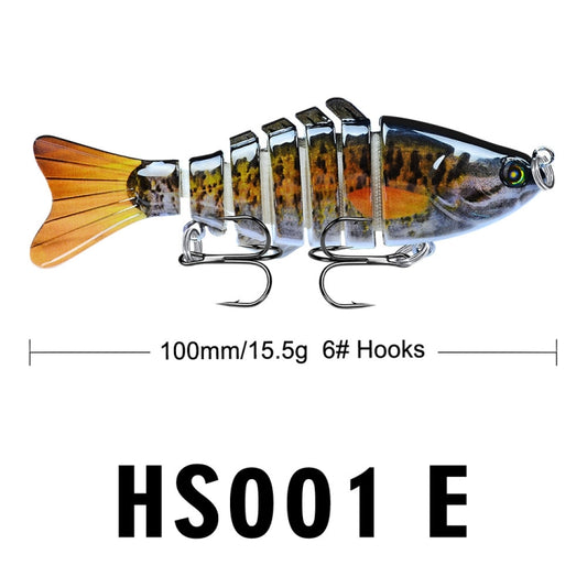 2 PCS PROBEROS HS001 10cm 15.5g Road Sub-Fish Bait Plastic Hard Bait(E) by bashfashion