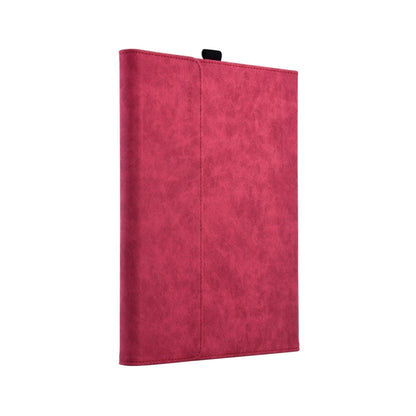 13 inch Leather Tablet Protective Case For Microsoft Surface Pro X, Color: Rose Red + Power Bag by bashfashion