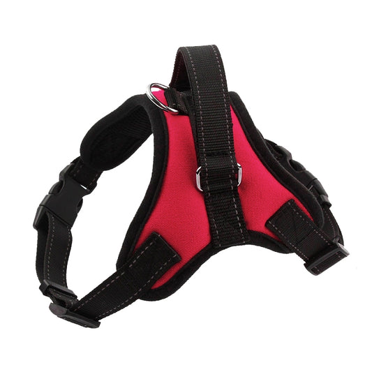 K9 Dog Adjustable Chest Strap, Size: S(Rose Red) by bashfashion