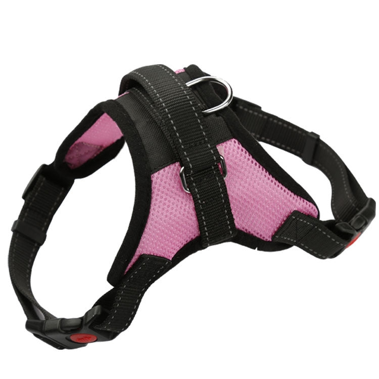 K9 Dog Adjustable Chest Strap, Size: S(Breathable Pink) by bashfashion