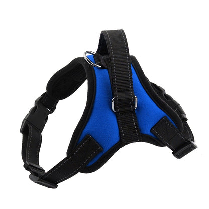 K9 Dog Adjustable Chest Strap, Size: M(Blue) by bashfashion