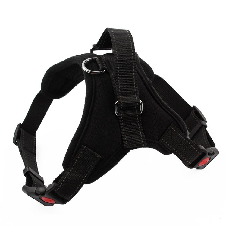 K9 Dog Adjustable Chest Strap, Size: L(Black) by bashfashion